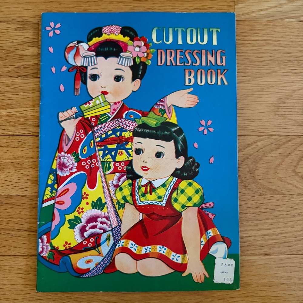 Vintage Japanese Cutout Dressing Book Paper Dolls Made in Japan